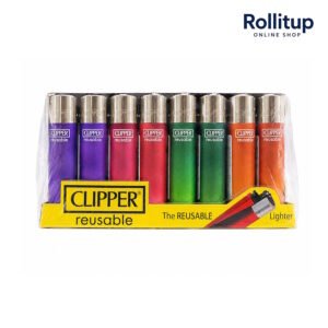 Clipper Metallic Gradient Lighter | Refillable Flint | Assorted Finish