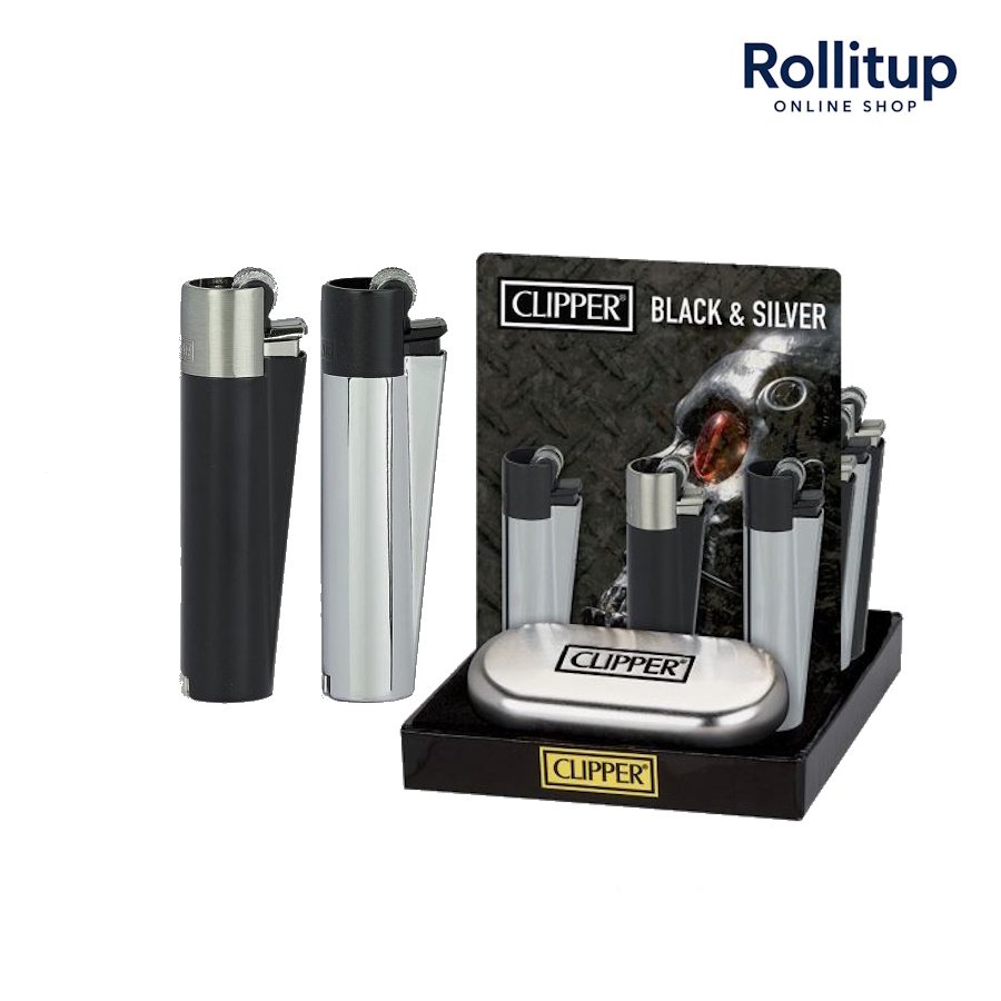 Clipper Metal Lighter + Gift Box | Refillable Butane | Replaceable Flint