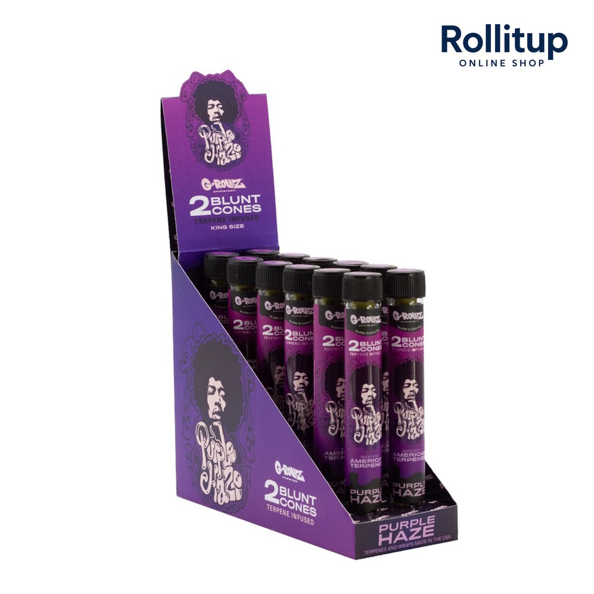 G-Rollz × Cheech & Chong 2 Blunt Cones | Purple Haze - Image 2