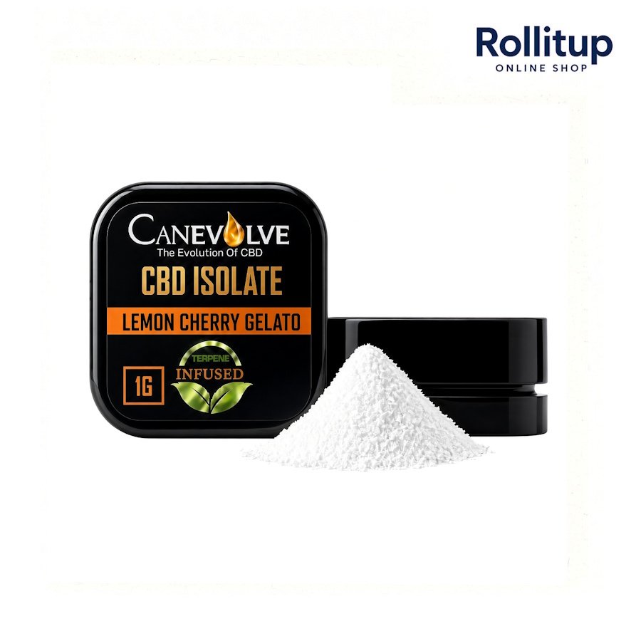 Canevolve CBD Isolate | Lemon Cherry Gelato | Terpene Infused | 1g