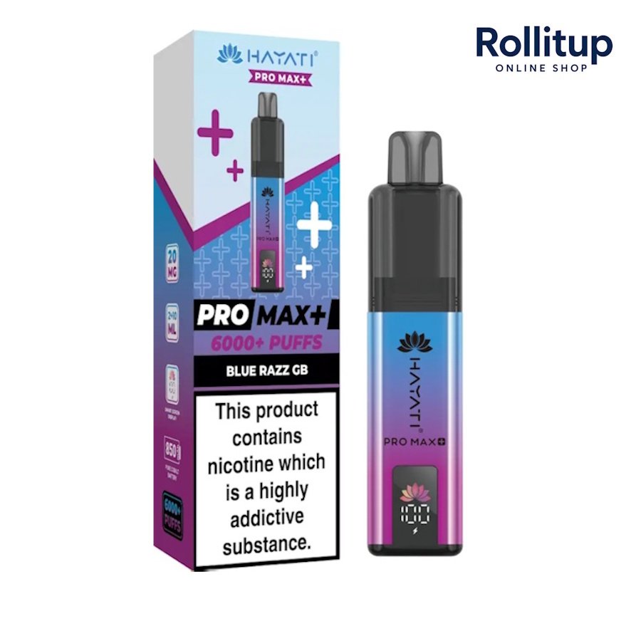Hayati Pro Max+ | Blue Razz GB | 20mg | 6000+ Puffs