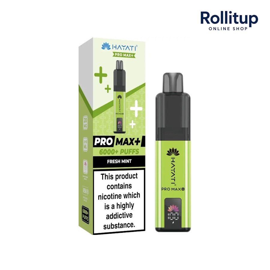 Hayati Pro Max+ | Fresh Mint | 20mg | 6000+ Puffs
