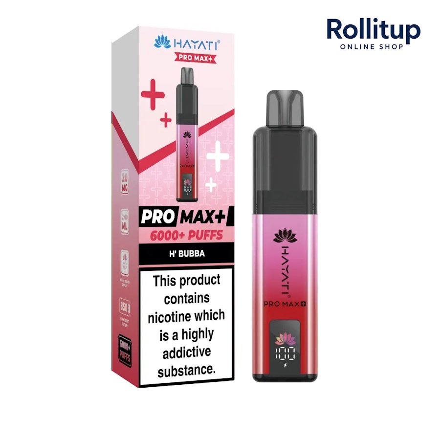 Hayati Pro Max+ | H'Bubba | 20mg | 6000+ Puffs