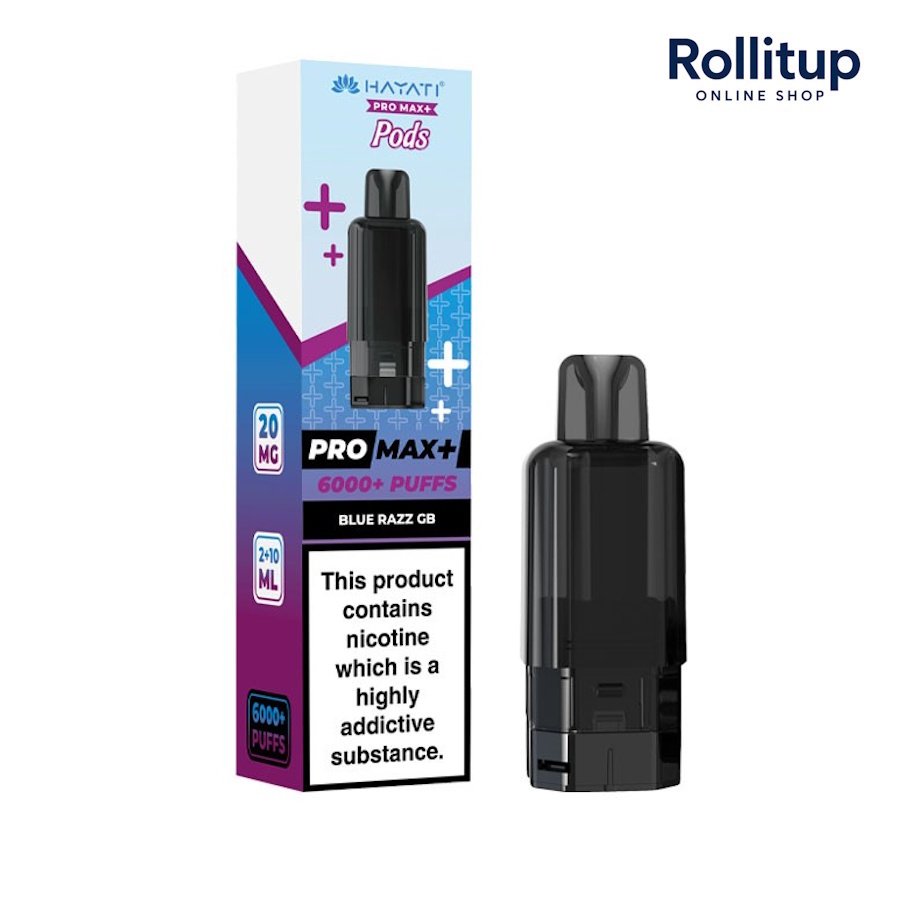 Hayati Pro Max+ Pods | Blue Razz GB | 20mg | 6000+ Puffs