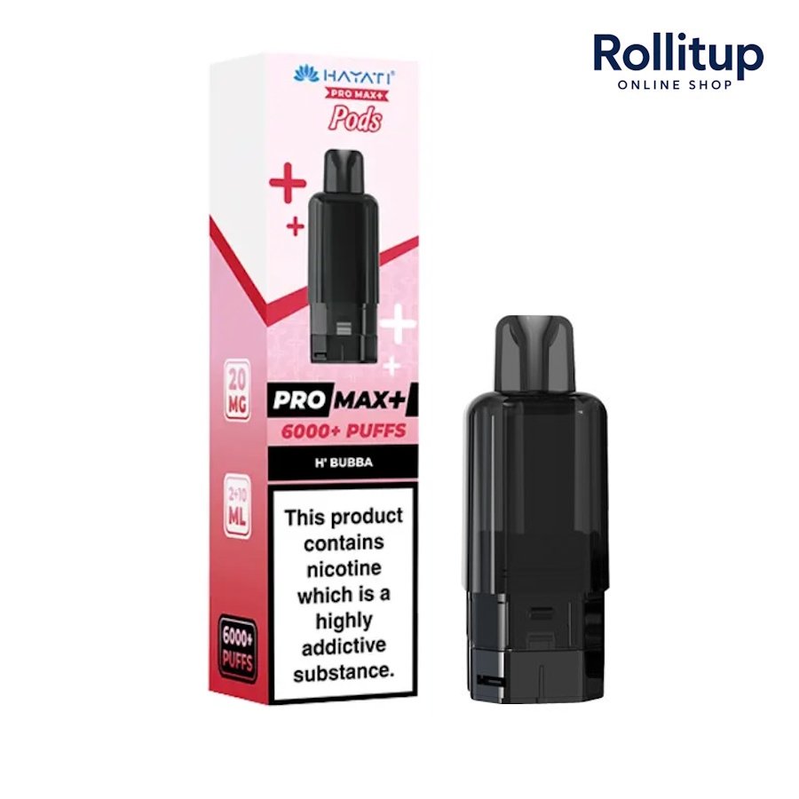 Hayati Pro Max+ Pods | H'Bubba | 20mg | 6000+ Puffs