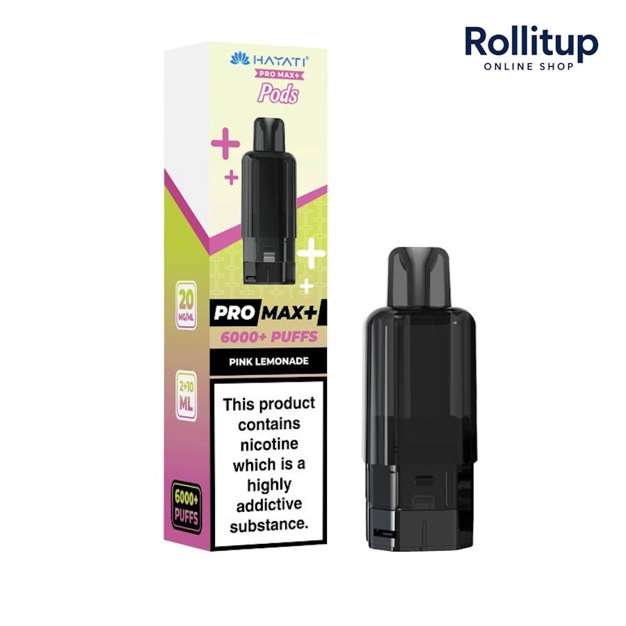 Hayati Pro Max+ Pods | Pink Lemonade | 20mg | 6000+ Puffs